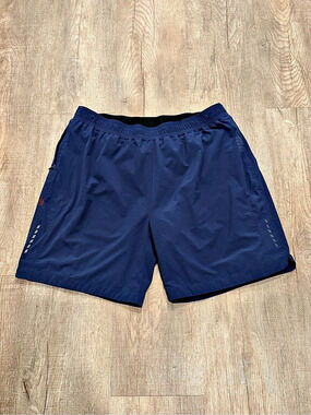 Rhône Versatility Short Athletic Shorts Blue Size Large
